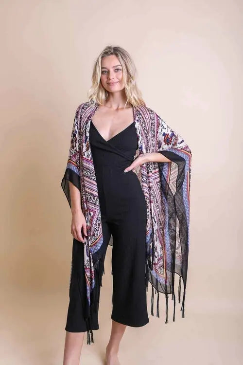 Bohemian Diamond Tassel Kimono Amazing Hot Prices For You