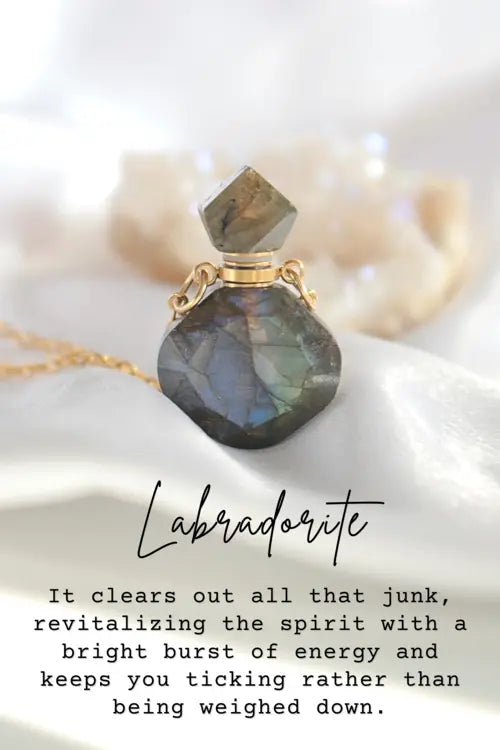 Luxury Mini Crystals Bottles | 24 Karats Natural Crystals Necklaces Amazing Hot Prices For You