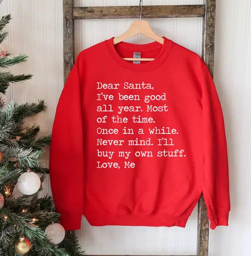 Dear Santa Christmas Sweatshirt Amazing Hot Prices For You