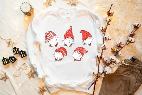 Cute Gnomes Christmas Sweatshirt Amazing Hot Prices For You