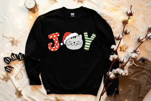 Christmas Joy Cute Cats Sweatshirt - Amazing Hot Prices For You
