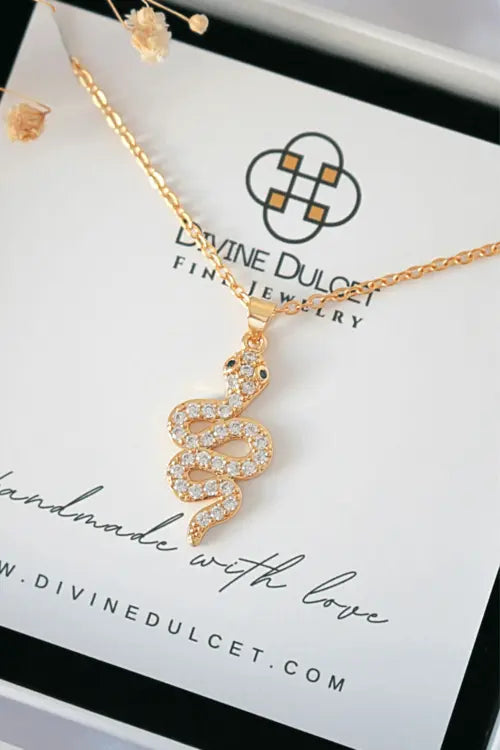 24 Karats Cubic Zirconia Slytherin Necklace Amazing Hot Prices For You