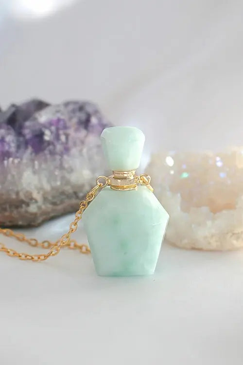 24 Karats Natural Amazonite Crystal Necklace Amazing Hot Prices For You