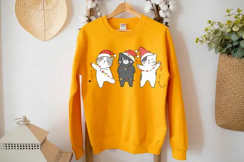 Cute Cats Christmas Sweatshirt Amazing Hot Prices For You