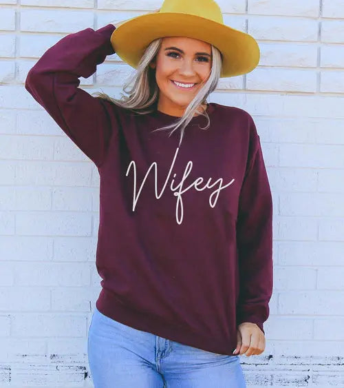 Wifey Sweatshirt Amazing Hot Prices For You
