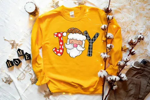 Joy Santa Christmas Sweatshirt Amazing Hot Prices For You