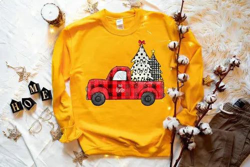 Christmas Tree Truck Sweatshirt Amazing Hot Prices For You