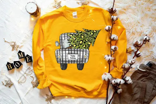 Christmas Tree Truck Sweatshirt Amazing Hot Prices For You