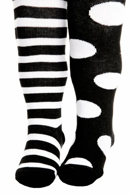 FUNNY DOTS black cotton tights for babies Amazing Hot Prices For You