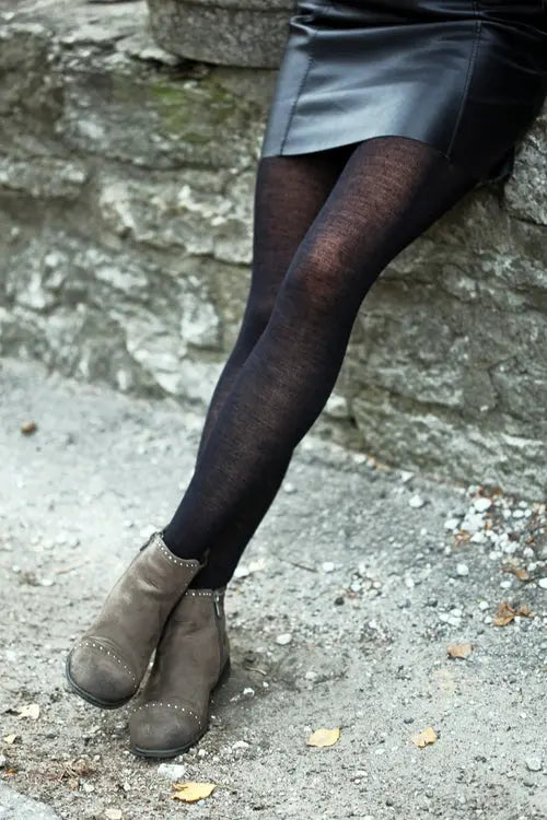 MILANA black merino tights Amazing Hot Prices For You