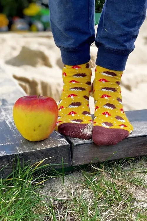 HEDGEHOG yellow cotton socks for children Amazing Hot Prices For You