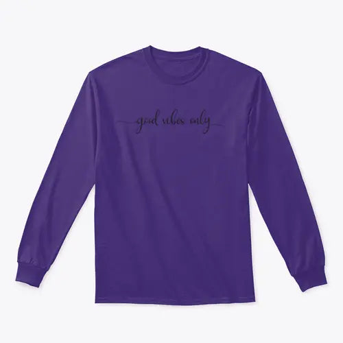 Good Vibes Only Simple Positive Lettering Design for Sweatshirt Amazing Hot Prices For You