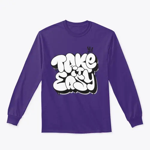 Take It Easy Graffiti Bubble Shaped Design for Sweatshirt Amazing Hot Prices For You