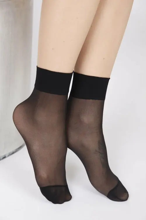 FEM sheer black socks, 2-pack Amazing Hot Prices For You