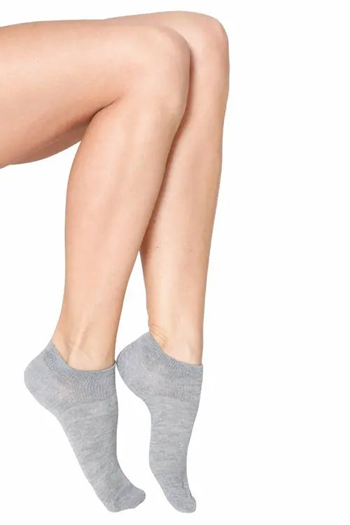 MONDI women's low-cut viscose socks, grey colour Amazing Hot Prices For You