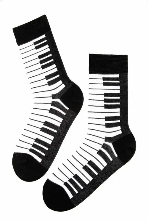 PIANO black cotton socks for men Amazing Hot Prices For You