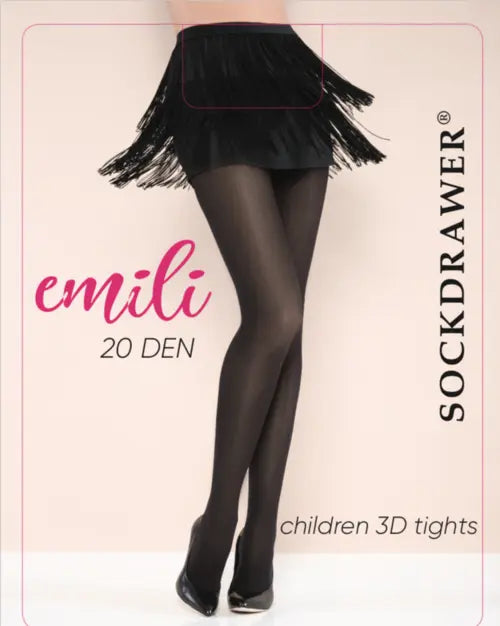 EMILI 20 DEN black tights for girls Amazing Hot Prices For You