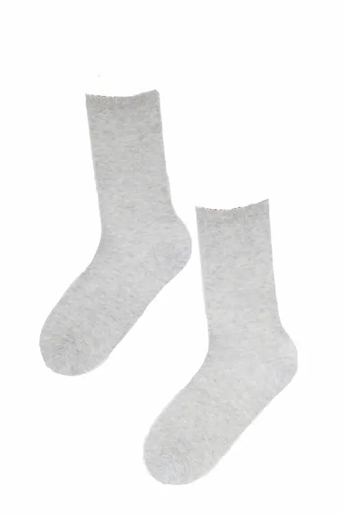 SILVER sparkling angora socks Amazing Hot Prices For You